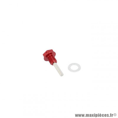 Bouchon vidange huile aimante TPR alu rouge pour AM6