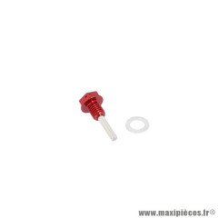 Bouchon vidange huile aimante TPR alu rouge pour AM6