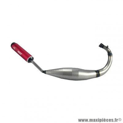 Pot d'échappement TECNIGAS XS 2 silencieux rouge pour Beta 50 RR, Rieju 50 MRT, MRX, RR (passage bas)