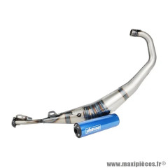 Pot 50 à boîte TUB808TD silencieux bleu azur pour Beta 50 RR, Rieju 50 MRT, SMX, RMX, Peugeot 50 XPS, XP6, MBK 50 X-Limit, Yamaha 50 DTR, Fantic 50 XE
