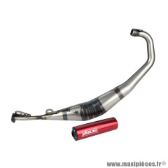 Pot 50 à boîte TUB808TE silencieux rouge pour Beta 50 RR, Rieju 50 MRT, SMX, RMX, Peugeot 50 XPS, XP6, MBK 50 X-Limit, Yamaha 50 DTR, Fantic 50 XE