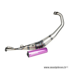 Pot 50 à boîte TUB808TF passage bas violet pour Beta 50 RR, Rieju 50 MRT, SMX, RMX, Peugeot 50 XPS, XP6, MBK 50 X-Limit, Yamaha 50 DTR, Fantic 50 XE, XM