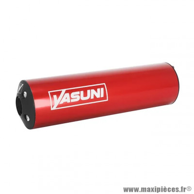 Silencieux 50 à boîte R1, R2, R3, R4, R5, Cross ML droit rouge-noir
