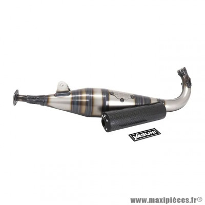 Pot Cyclo verni silencieux carbone TUB1001-2TC pour Peugeot 103 SP, MVL, Vogue Yasuni