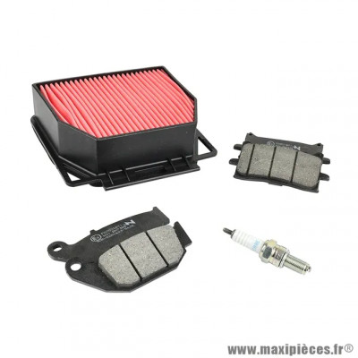 Plaquettes de frein Honda 125 CB R 2018+ organiques (Pack 4 pièces) - Référence P2R PREMIUM
