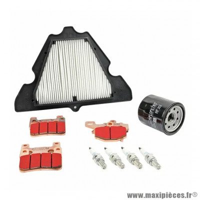 Kit entretien (Pack 9 pièces) pour Kawasaki 1000 Z1000 2010-2020, Z1000 SX 2011-2019, Ninja 1000 SX 2020-2024