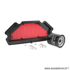 Kit entretien moto adaptable pack 4 pièces KAWASAKI 650 ER-6F, ER-6N 2012+2016