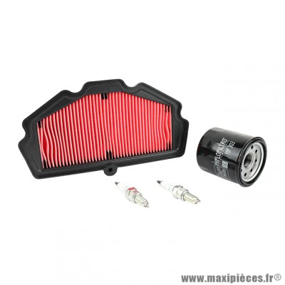 Kit entretien moto adaptable pack 4 pièces KAWASAKI 650 Z650 2017+, Z650 RS 2022+, NINJA 650 2017+, VERSYS 2015+, VULCAN S 2015+