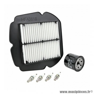Kit entretien moto adaptable pack 6 pièces SUZUKI 650 SV 650 2017+