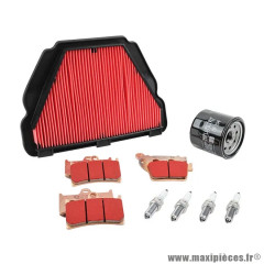 Plaquettes de frein 9 pièces adaptable métal fritte Yamaha 1000 YZF-R1, R1 M 2015+