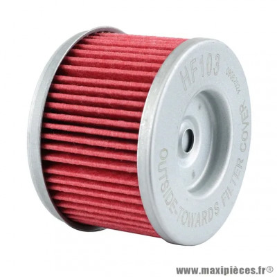 Filtre à huile moto adaptable HIFLOFILTRO HF103 50x38mm Honda 300 CB R 2018+, 300 CRF L 2021+2023