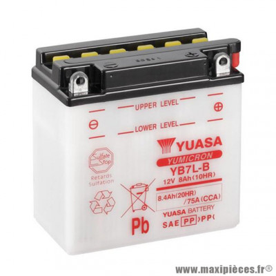 Batterie YB7L-B 12V 8Ah (sans acide)