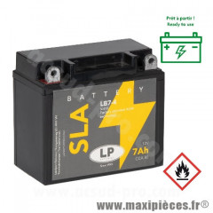 Batterie 12V 7A CCA80 SLA SANS ENTRETIEN LB7-4