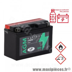 Batterie 12V 8Ah SANS ENTRETIEN AGM ADAPT. LT9B-BS (YAMAHA TMAX 500 / XMAX)