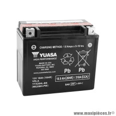 Batterie 12V 18 Ah YTX20HL-BS-PW SANS ENTRETIEN HAUTE PERFORMANCE