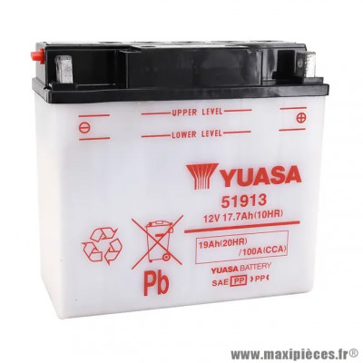 Batterie 12V 19 Ah 51913 Conventionnelle avec entretien