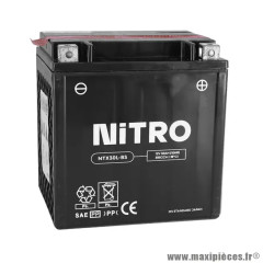 Batterie 12V 30 Ah NTX30L-BS SANS ENTRETIEN AVEC PACK ACIDE