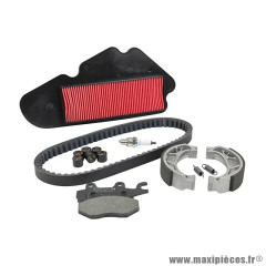 KIT ENTRETIEN SCOOT ADAPTABLE 50 AGILITY 4T 10 POUCES 2006+ (PACK 6 PIECES)