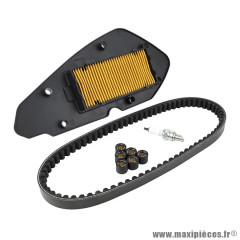 KIT ENTRETIEN SCOOT ADAPTABLE PACK 4 PIECES PEUGEOT 50 KISBEE 4T, DJANGO 4T
