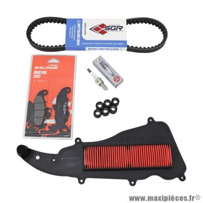 KIT ENTRETIEN SCOOT ADAPTABLE 5 PIECES PIAGGIO 50 LIBERTY I GET 3V 2021+ 4T