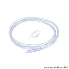 Kit de durite essence 5x8 transparent avec filtre cylindrique D6 (1M)