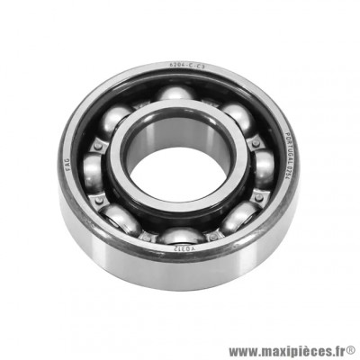 Roulement d'embiellage 6204 C3 adaptable MBK 50 Booster, Yamaha 50 BWS, Derbi 50 Senda, Peugeot 50 Ludix, 103-CPI 50 Aragon, Oliver-Keeway 50 Focus, Matrix
