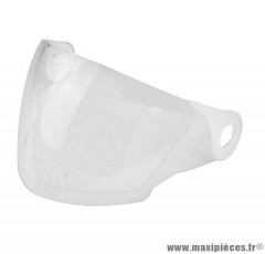 Écran de casque incolore pour casque jet/bol Aero (nouveau modèle / fixation blanche)