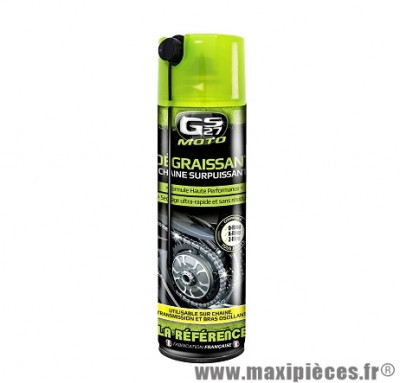 Dégraissant chaîne 500ml surpuissant pour moto marque GS27