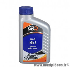 Huile (1L) Global Racing Oil 2T mix 3 synthese