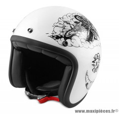 Casque jet/bol NoEnd Tribute To Fluor taille XL (T61-62) couleur blanc