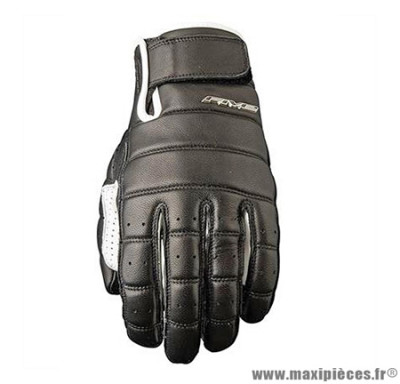 Gants moto Five California taille XXL couleur noir/blanc