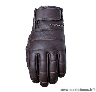 Gants moto Five California taille S couleur marron