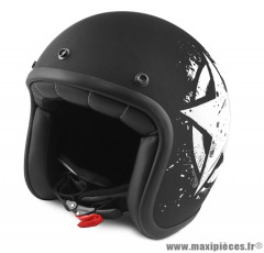 Casque jet/bol NoEnd Tribute Star taille XL (T61-62) couleur noir