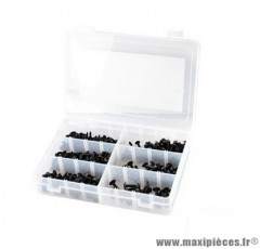 Coffret x 420 vis carrosserie noir (6x1/2 - 8x1/2 - 10x1/2 - 6x3/4 - 8x3/4 - 10x3/4)