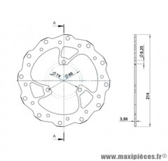 Disque frein avant NG pour scooter & maxiscooter 50-125cc peugeot speedfight 3, 4