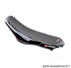 Housse de selle Doppler noir/rouge pour mécaboite rieju mrt, mrt pro