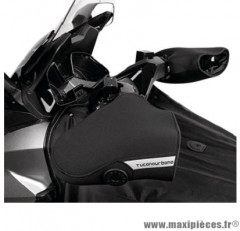 Manchon noir Tucano Neoprene + stabilisateur et commodo indépendant pour scooter et maxi scooter