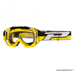 Lunette/masque cross ProGrip 3200 LS Venom couleur jaune (écran transparent light sensitive, anti-rayures, anti UV, anti-buée)