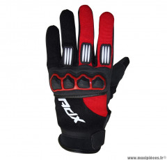 Gants cross enfant ADX Town taille XXS (T6) couleur noir/rouge