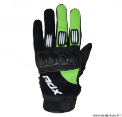 Gants cross enfant ADX Town taille XXS (T6) couleur noir/vert fluo