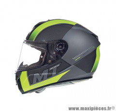 Casque intégral MT Rapide Overtake taille XXL (T63-64) couleur gris/jaune fluo mat