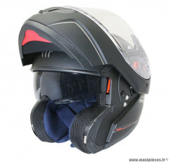 Casque modulable double écran MT Atom SV taille L (T59-60) couleur uni noir mat