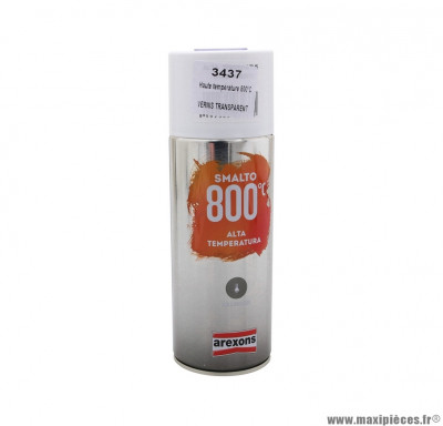 Bombe de peinture Arexons pro haute température 800 degrés couleur vernis transparent - spray 400ml (3437)