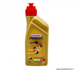 Huile moteur 4T 10W-40 (1L) Castrol power 1 racing 100% synthétique - recommandation triumph