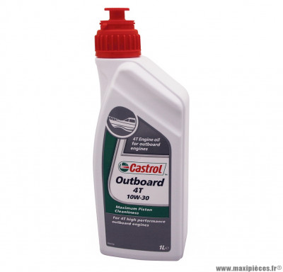 Huile moteur 4T (1L) 10W-30 Castrol outboard semi-synthétique