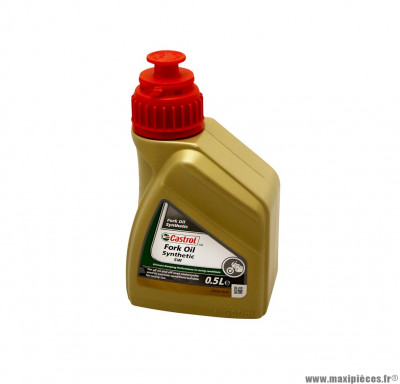 Huile de fourche / suspension 5W (500ml) Castrol synthetic fork oil 100% synthétique