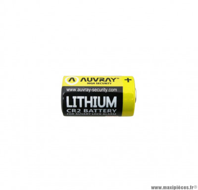 Pile cr2 3 v lithium pour antivol Auvray
