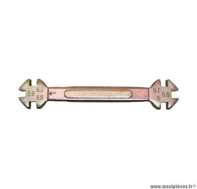 Clé à rayons Buzzetti (6 ouvertures 5,6-5,7-6-6,3-6,6-6,8mm) (4921)