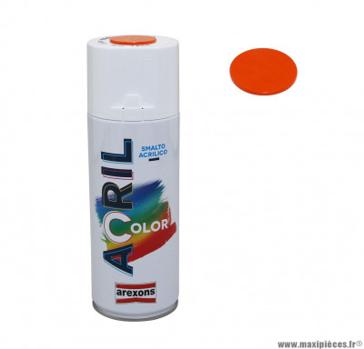 Bombe de peinture acrylique Arexons couleur orange RAL 2004 - spray 400ml (3941)