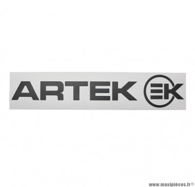Planche autocollants Artek noir 390x90mm (1 Artek et 1 EK)